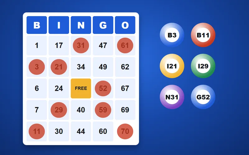 Bingo table layout